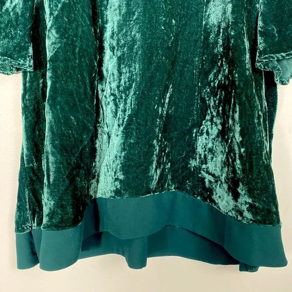 Maeve Green Velvet Blouse - Picture 5 of 11